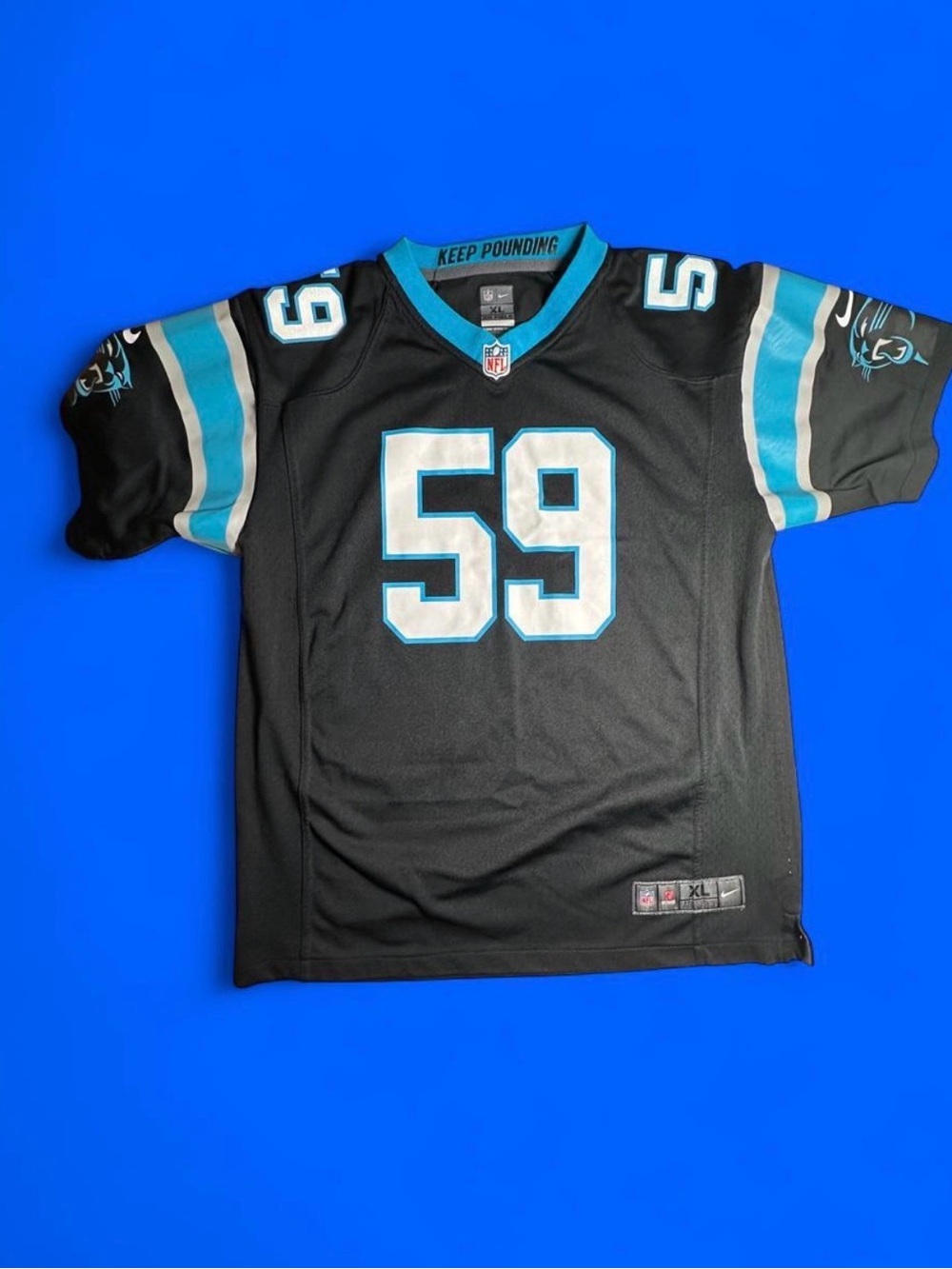 2016 Era Luke Kuechly 59 Carolina Panthers Jersey size Youth XL